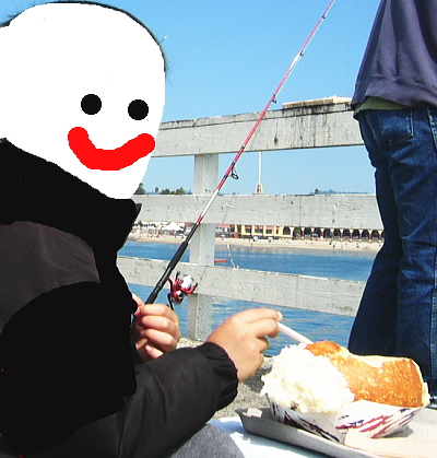 釣りながらクラムチャウダー