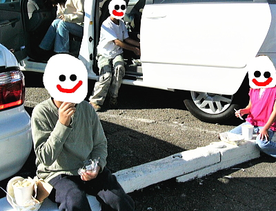 お友達と一緒にクラムチャウダー